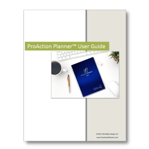 ProAction Planner User Guide